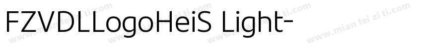 FZVDLLogoHeiS Light字体转换